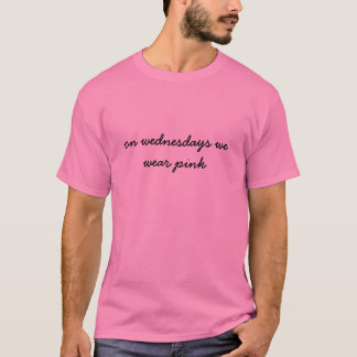 T-shirt le mercredi nous portons le rose