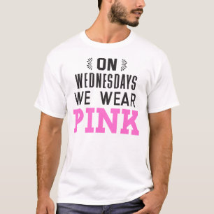 T-shirt Le mercredi nous portons le rose