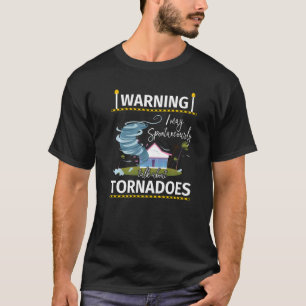 T-shirt Le météorologue peut parler spontanément d'une tor