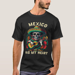 T-shirt Le Mexique a mon coeur vie mexicaine Mexique Pride