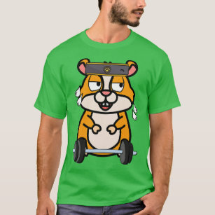 T-shirt Le mignon hamster fait de l'exercice