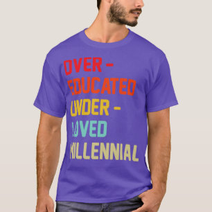 T-shirt Le millénaire suréduqué sous-aimé