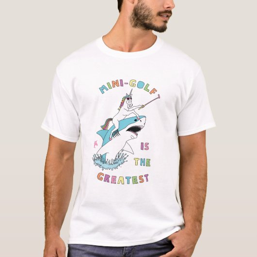 T-shirt Le Mini-Golf Est Le Plus Grand Requin D'Équitation (Devant)
