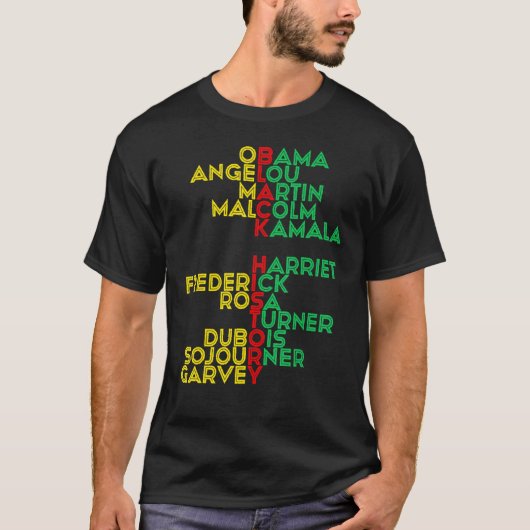 T-shirt Le Mois de l'histoire des Noirs être comme les gen (Devant)