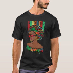T-shirt Le Mois de l'histoire noire de l'éducateur africai