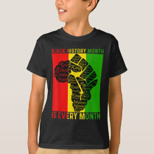 T-shirt Le Mois de l'Histoire Noire est chaque mois Power