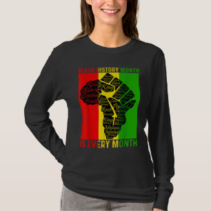 T-shirt Le Mois de l'Histoire Noire est chaque mois Power