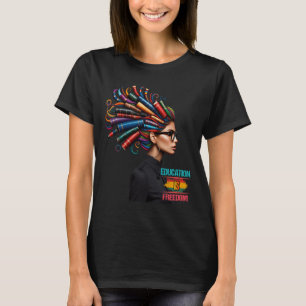 T-shirt Le Mois de l'histoire noire L'éducation est la lib