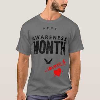 T-shirt Le mois de sensibilisation au TDAAD est octobre SQ