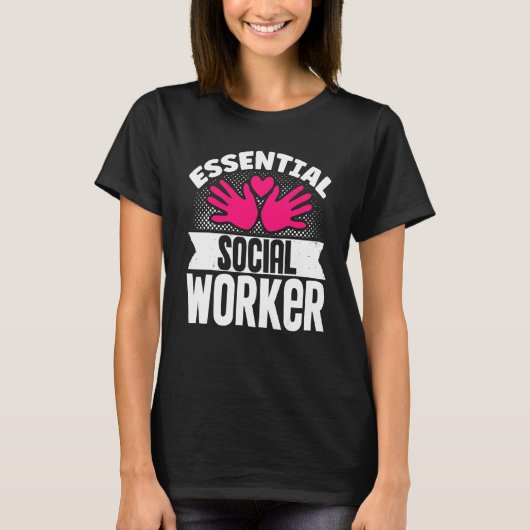 T-shirt Le Mois Du Travail Social À L'École Met En Oeuvre  (Devant)