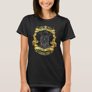 T-shirt Le Moment Où Je T'Ai Vu Je T'Aimais Schnauzer Chie