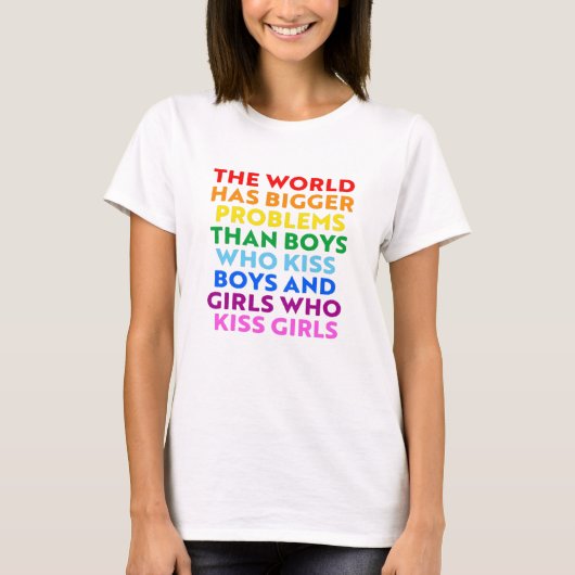 T-shirt Le monde a de plus gros problèmes (Devant)