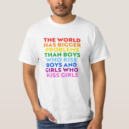 T-shirt Le monde a de plus gros problèmes (Devant)