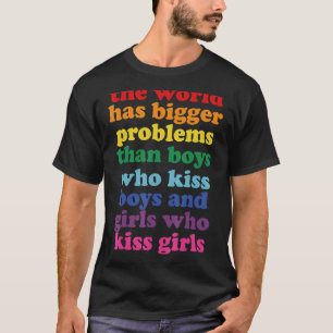 T-shirt Le Monde A De Plus Gros Problèmes Lgbt Community G