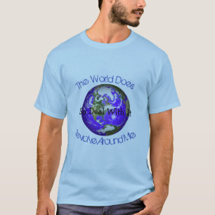 T-shirt Le monde de la chemise des hommes tourne