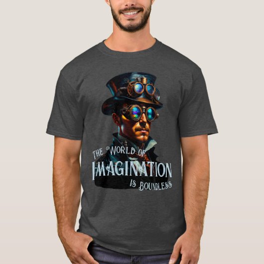 T-shirt Le monde de l'imagination est sans frontières Stea (Devant)