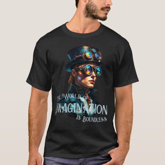T-shirt Le monde de l'imagination est sans frontières Stea (Devant)