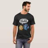 T-shirt Le Monde de Nemo - Continuez à Nager (Devant entier)