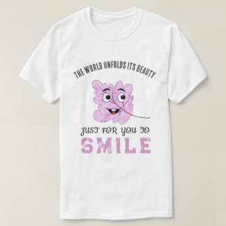 T-shirt "Le Monde Déploie Sa Beauté" Feuille Violette Sour