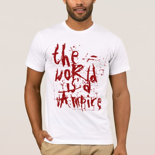 T-shirt le monde est un vampire (Devant)