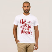 T-shirt le monde est un vampire (Devant entier)
