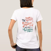 T-shirt Le monde met en oeuvre sans femmes (Dos)