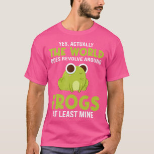 T-shirt Le monde tourne autour des grenouilles
