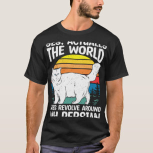 T-shirt Le Monde Tourne Autour Du Chat Persan Propriétair