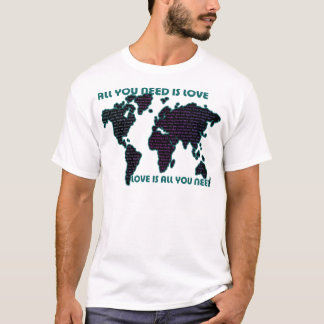 T-shirt Le monde tout de Beatles que vous avez besoin est