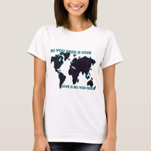 T-shirt Le monde tout de Beatles que vous avez besoin est