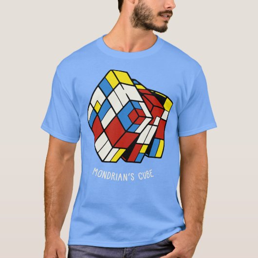T-shirt Le MondrianCube par Tobe Fonseca (Devant)