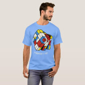 T-shirt Le MondrianCube par Tobe Fonseca (Devant entier)