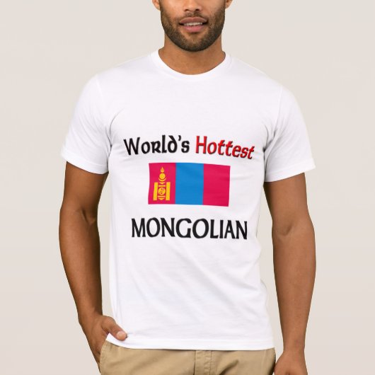T-shirt Le Mongolian le plus chaud du monde (Devant)