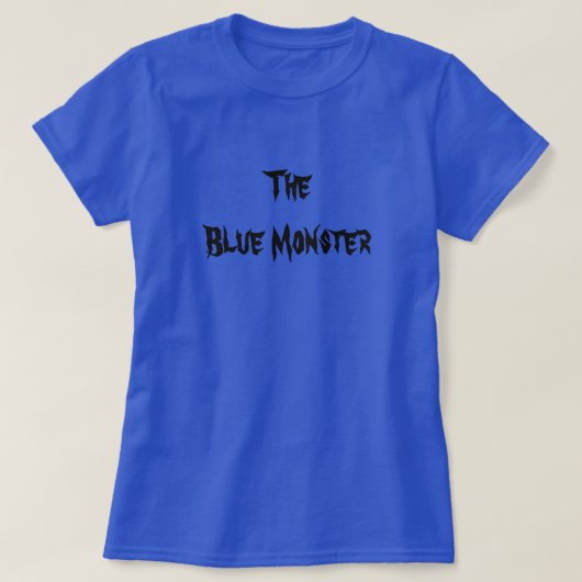 T-shirt Le monstre bleu (Design devant)