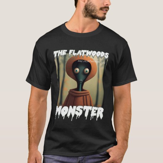 T-shirt Le Monstre de Flatwoods 1952 Effrayant Cryptide Ép (Devant)