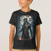 T-shirt Le monstre de Halloween Steampunk Frankenstein (Devant)