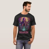 T-shirt Le monstre de la mer de Kraken (Devant entier)