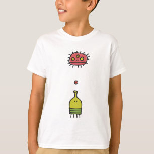 T-shirt Le monstre de saut de griffonnage badine le