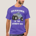 T-shirt Le monstre du Birthday Boy Father<br><div class="desc">La grand-mère de The Birthday Boy Fathers Monster Truck Women's .</div>