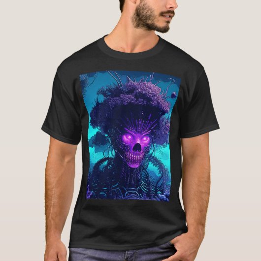 T-shirt Le Monstre Du Cyber-Arbre Dans L'Ombre (Devant)