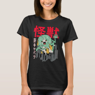 T-shirt Le monstre japonais Kaiju Brussel lance une attaqu