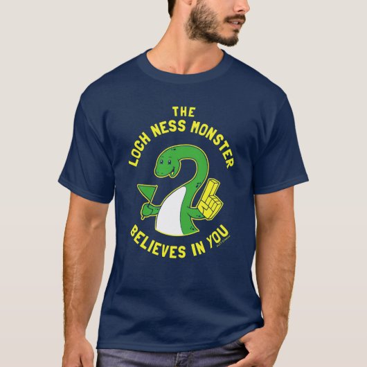 T-shirt Le Monstre Loch Ness Croit En Vous (Devant)