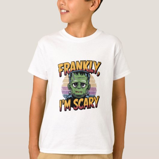 T-shirt Le monstre T Shirt d'Halloween Frankenstein (Devant)
