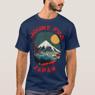 T-shirt Le Mont Fuji Japon en détresse Cercle Vintage