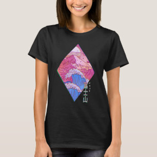 T-shirt Le Mont Fuji Japon Vague Au Large Kanagawa Japon V