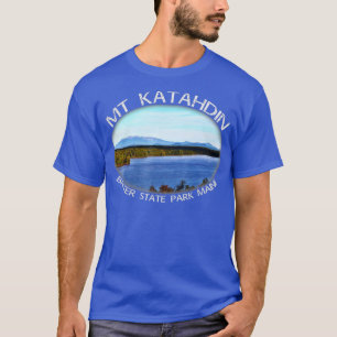 T-shirt Le Mont Katahdin Maine Le Plus Grand Été De Montag