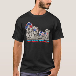 T-shirt Le Mont Rushmore 4 juillet Drôle Patriotique