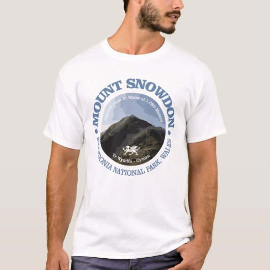 T-shirt Le mont Snowdon (Devant)