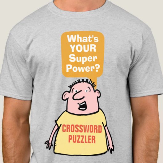 T-shirt Le mot de passe Puzzler Super Power.