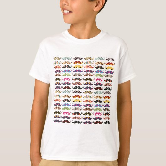 T-shirt Le motif de moustache est mignon (Devant)